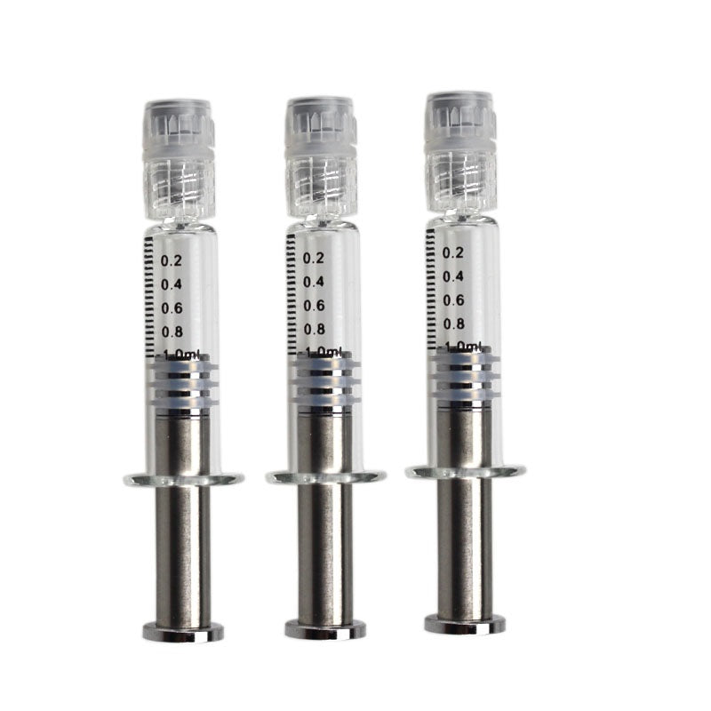 Glass Syringe with Metal Plunger 100pk