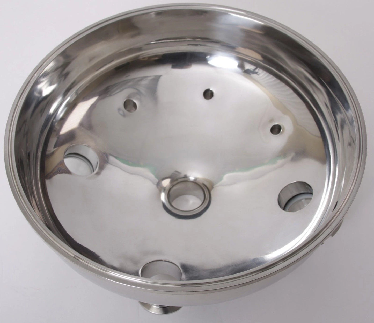 Domed Extraction Tank Lid - Tri Clamp 12" x 1.5" w/ (2) 1.5" SGPVs, (2) FNPT 1/4", FNPT 3/8"