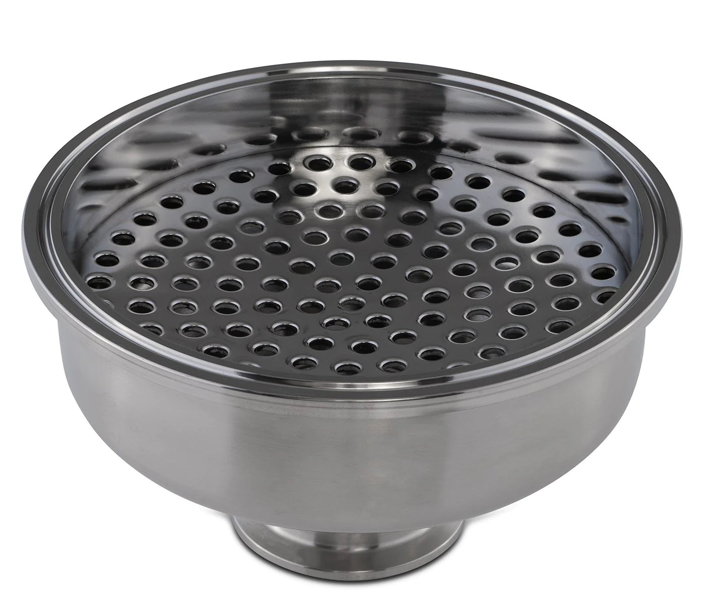 Hemispherical Reducer with Filter Plate - 6" x 2" TriClamp