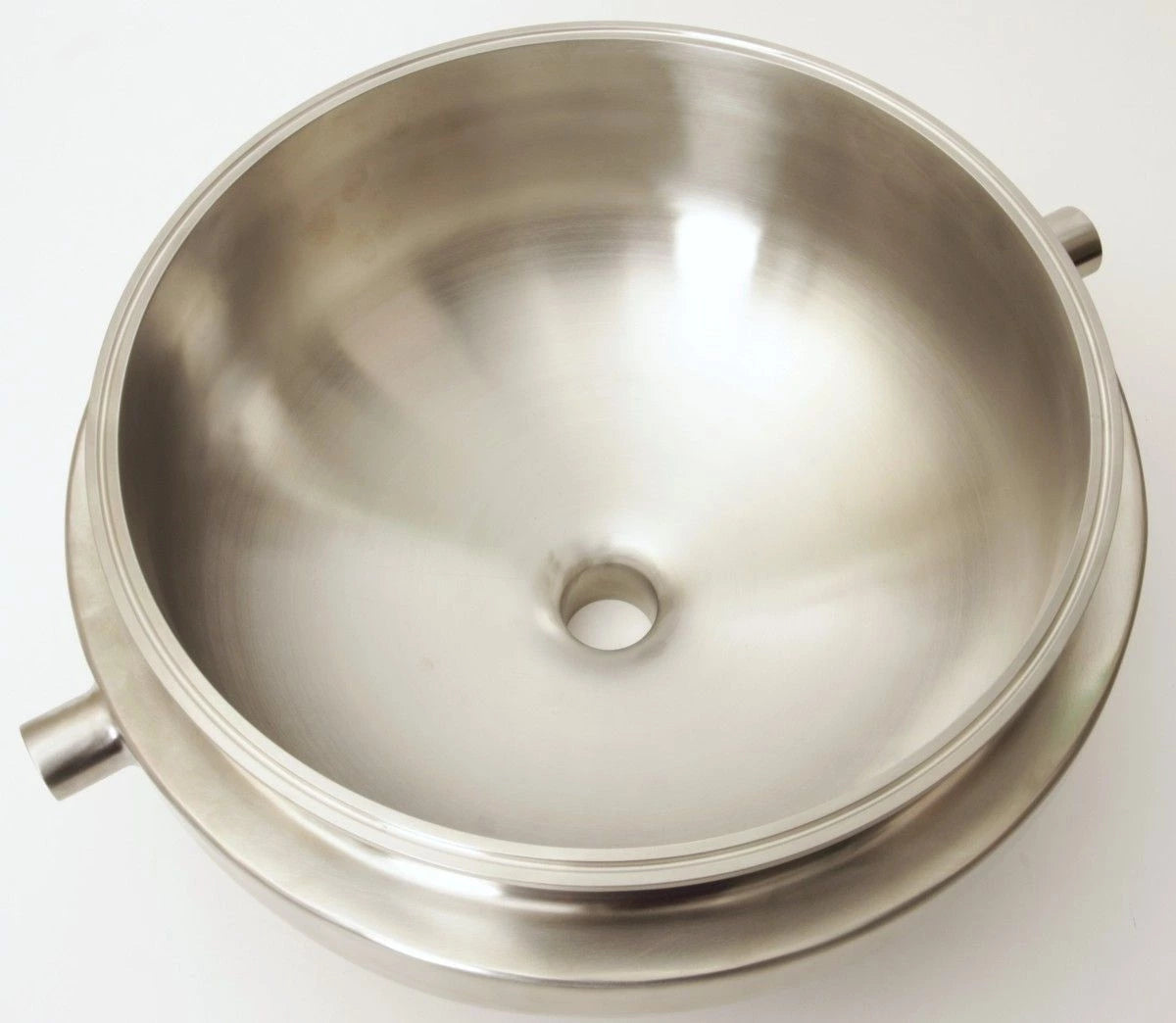 Jacketed Bowl Reducer - Tri Clamp 12" x 1.5" w/ (2) FNPT 1/2"
