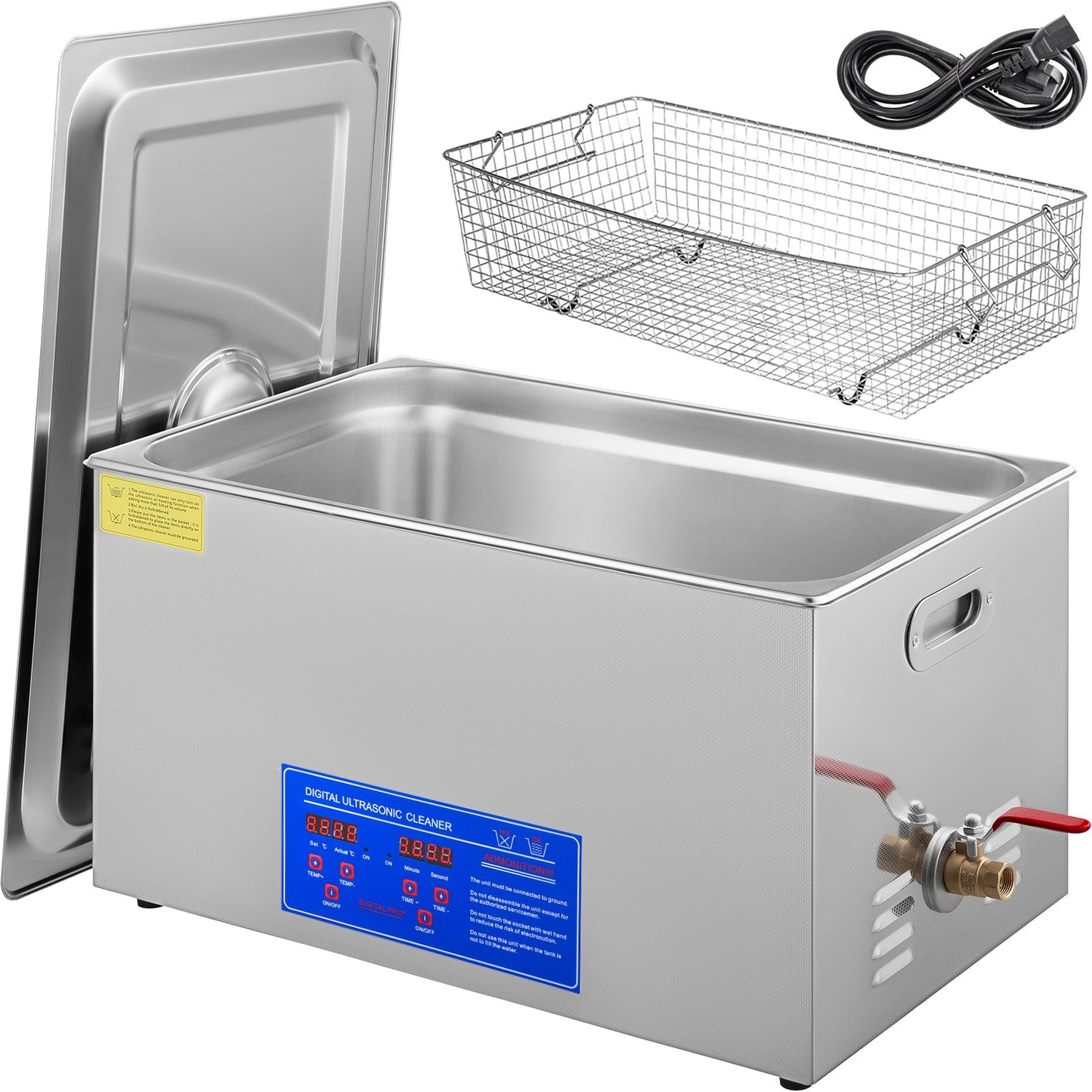 VEVOR 22L Industrial Ultrasonic Cleaner with Digital Timer & Heater
