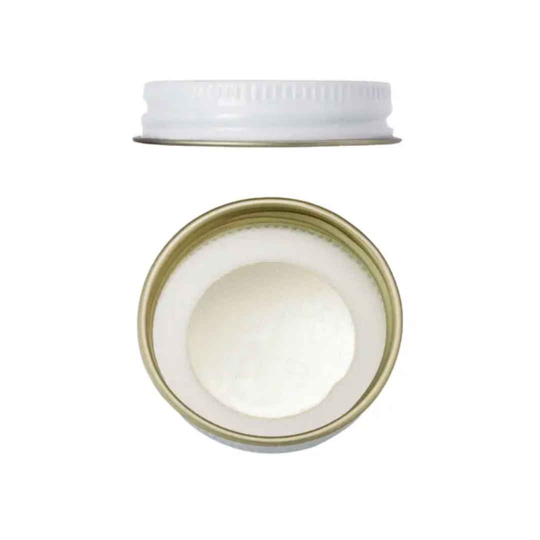 1oz Amber Glass Straight Sided Jar w/ Metal Lid 160/pk