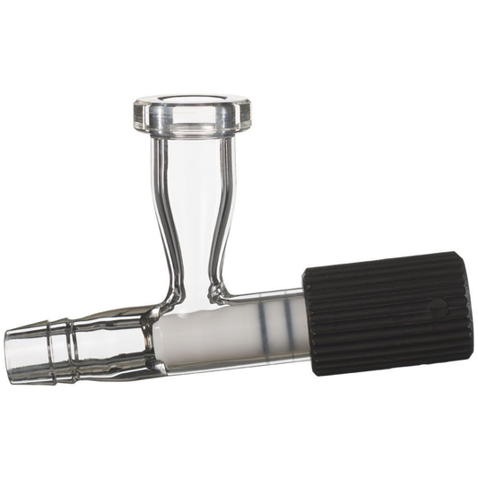 Ai Glass Drain Port with PTFE Valve for Ai Receiving Flasks