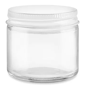 2oz Glass Jar With Metal Lid - 24pk