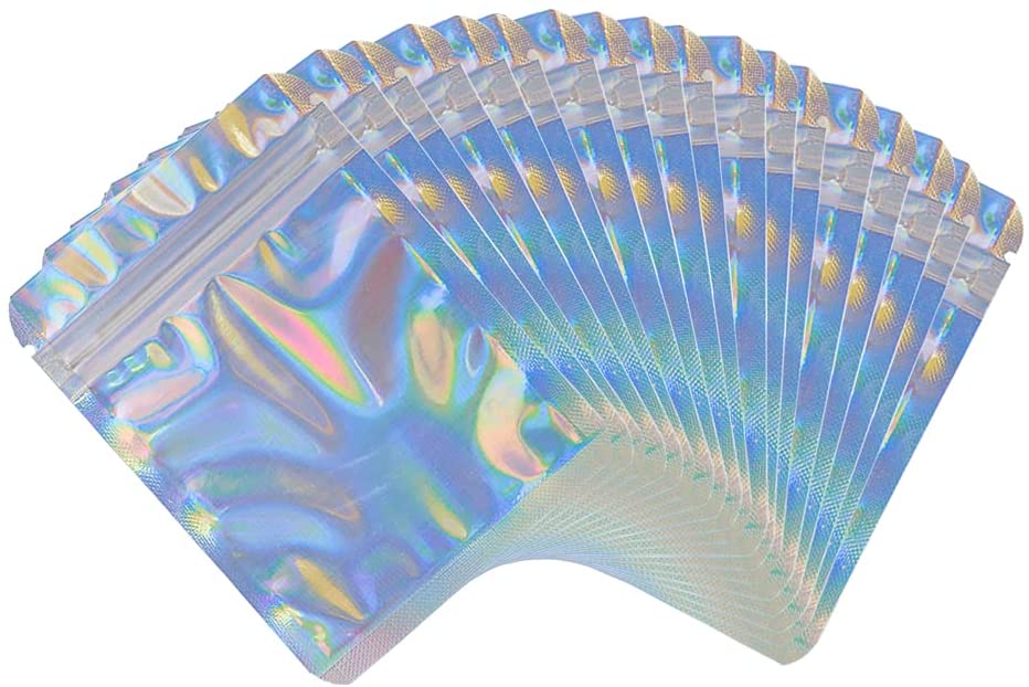 Holographic Resealable Smell Proof Bags for Packaging