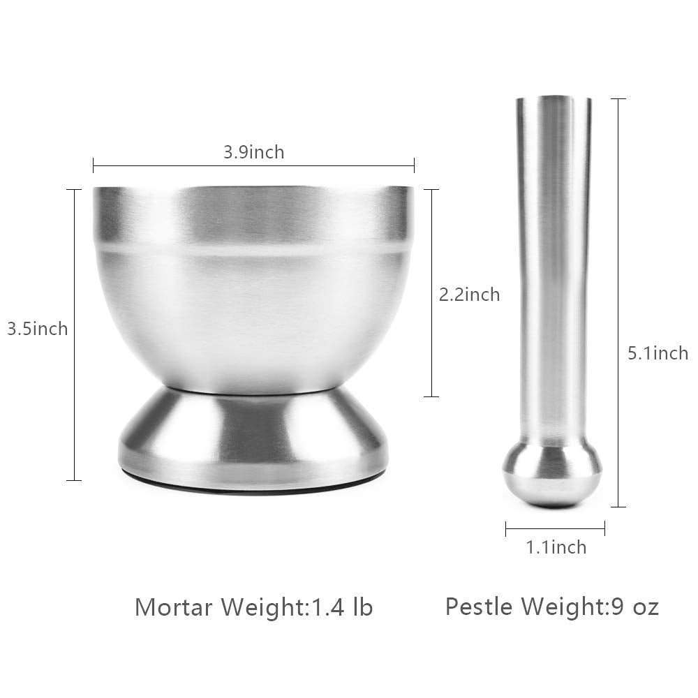 Stainless Steel Mortar and Pestle