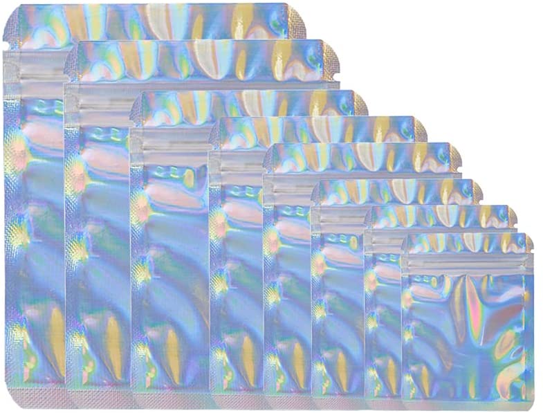 Holographic Resealable Smell Proof Bags for Packaging