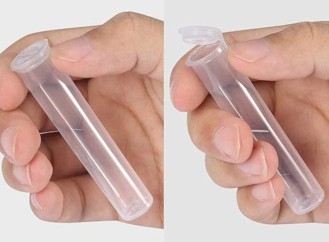 Plastic Tubes  Clear .5ml - 1ml Cartridge Packaging 100pcs